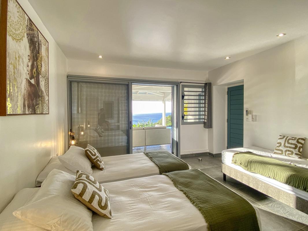25.Location Villa piscine vue mer Deshaies Guadeloupe_Chambre 2